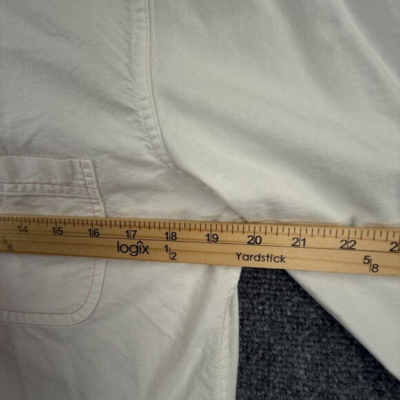 Brooks Brothers White Pink Small Button Up Shirt Men Supima Cotton Long Sleeve - Picture 6 of 16